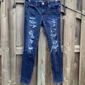 AEO 360 Super Stretch Jeggings Sz 8 Reg